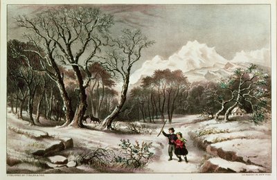 Woodlands in Winter by American School